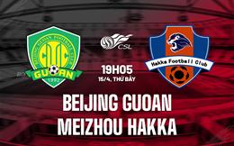 Nhận định Beijing Guoan vs Meizhou Hakka 19h05 ngày 15/4 (VĐQG Trung Quốc 2023)