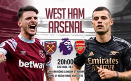 Nhận định West Ham vs Arsenal (20h00 ngày 16/4): Áp lực ngàn cân