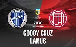 Nhận định bóng đá Godoy Cruz vs Lanus 7h30 ngày 18/4 (VĐQG Argentina 2023)