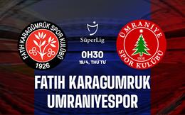 Nhận định Fatih Karagumruk vs Umraniyespor 0h30 ngày 19/4 (VĐQG Thổ Nhĩ Kỳ 2022/23)