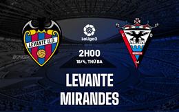 Nhận định Levante vs Mirandes 2h00 ngày 18/4 (Hạng 2 Tây Ban Nha 2022/23)