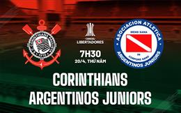 Nhận định Corinthians vs Argentinos 7h30 ngày 20/4 (Copa Libertadores 2023)