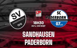 Nhận định Sandhausen vs Paderborn 18h30 ngày 23/4 (Hạng 2 Đức 2022/23)