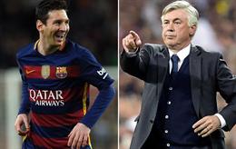 HLV Ancelotti không quan tâm tới việc Messi có thể trở lại Barca 