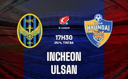 Nhận định bóng đá Incheon vs Ulsan 17h30 ngày 25/4 (VĐQG Hàn Quốc 2023)