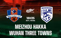 Nhận định Meizhou Hakka vs Wuhan Three Towns 18h35 ngày 25/4 (VĐQG Trung Quốc 2023)