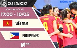 Trực tiếp bóng chuyền nữ Việt Nam vs Philippines (Bảng B SEA Games 32)