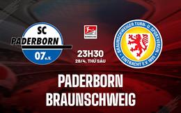 Nhận định Paderborn vs Braunschweig 23h30 ngày 28/4 (Hạng 2 Đức 2022/23)