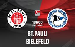 Nhận định - dự đoán St.Pauli vs Bielefeld 18h00 ngày 29/4 (Hạng 2 Đức 2022/23)