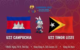 Đè bẹp Timor Leste, U22 Campuchia khởi đầu tưng bừng ở SEA Games 32