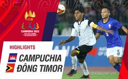 Video tổng hợp U22 Campuchia - U22 Đông Timor (Bảng A SEA Games 32)