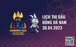 Lịch thi đấu bóng đá SEA Games 32 hôm nay 30/4: U22 Việt Nam gặp U22 Lào