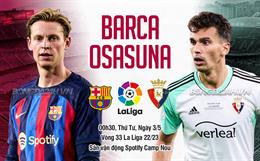 Nhận định Barcelona vs Osasuna (00h30 ngày 3/5): 3 điểm dễ dàng