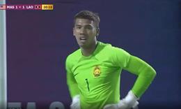 U22 Lào có bàn thắng gờ hòa 1-1 trước Malaysia