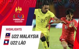 Video tổng hợp: U22 Malaysia - U22 Lào (Bảng B SEA Games 32)