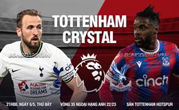 Nhận định Tottenham vs Crystal Palace (21h00 ngày 6/5): Lợi thế sân nhà