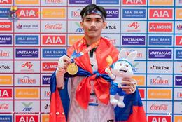 Lào giành tấm huy chương vàng đầu tiên tại SEA Games 32