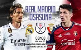 Nhận định Real Madrid vs Osasuna (03h00 ngày 7/5): Chung kết chênh lệch