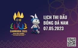 Lịch thi đấu bóng đá SEA Games 32 hôm nay 7/5/2023