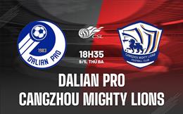 Nhận định Dalian Pro vs Cangzhou Mighty Lions 18h35 ngày 9/5 (VĐQG Trung Quốc 2023)