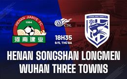 Nhận định Henan Songshan Longmen vs Wuhan Three Towns 18h35 ngày 9/5 (VĐQG Trung Quốc 2023)