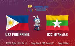 Thắng Philippines, U22 Myanmar tự giành vé vào bán kết SEA Games 32
