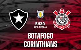 Nhận định Botafogo vs Corinthians 5h30 ngày 12/5 (VĐQG Brazil 2023)