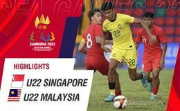 Video tổng hợp: U22 Singapore 0-7 U22 Malaysia (Bảng B SEA Games 32)