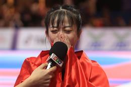 Châu Tuyết Vân bật khóc khi giành HCV Taekwondo