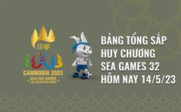 Bảng tổng sắp huy chương SEA Games 32 hôm nay 14/5: Bảng xếp hạng huy chương