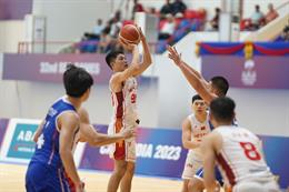 Ghi gần 100 điểm, ĐT bóng rổ nam Việt Nam thắng trận đầu ở SEA Games 32