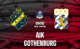 Nhận định bóng đá AIK vs Gothenburg 0h10 ngày 16/5 (VĐQG Thụy Điển 2023)