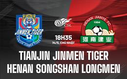 Nhận định Tianjin Jinmen Tiger vs Henan Songshan Longmen 18h35 ngày 14/5 (VĐQG Trung Quốc 2023)