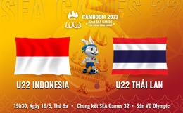 Thắng Thái Lan sau trận chung kết căng thẳng, U22 Indonesia chấm dứt cơn khát Vàng