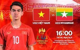 Nhận định U22 Việt Nam vs U22 Myanmar (16h00 ngày 16/5): Chiến thắng vì danh dự