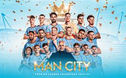 Những thống kê ấn tượng về chức vô địch Premier League của Man City