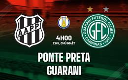 Nhận định bóng đá Ponte Preta vs Guarani 04h00 ngày 22/5 (Hạng 2 Brazil 2023)