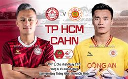 CAHN hạ TPHCM dưới cơn mưa bàn thắng tại sân Thống Nhất