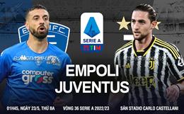 Nhận định Empoli vs Juventus (01h45 ngày 23/5): Chốt hạ vé C1