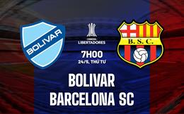 Nhận định Bolivar vs Barcelona SC 7h00 ngày 24/5 (Copa Libertadores 2023)