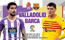 Nhận định Valladolid vs Barcelona (03h00 ngày 24/5): Khó khăn chồng chất