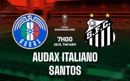 Nhận định Audax Italiano vs Santos 07h00 ngày 25/5 (Copa Sudamericana 2023)
