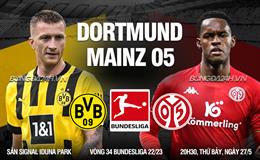 Nhận định Dortmund vs Mainz (20h30 ngày 27/5): Bundesliga đón nhà vua mới