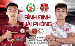 Nhận định Bình Định vs Hải Phòng (18h00 ngày 30/5): Thử thách với nhà á quân