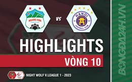 Video tổng hợp: HAGL 1-0 Hà Nội (Vòng 10 V-League 2023)