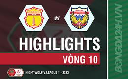 Video tổng hợp: Nam Định - Hà Tĩnh (Vòng 10 V-League 2023)