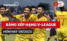 Bảng xếp hạng V-League 1/6/2023: Thanh Hóa vững vàng ngôi đầu