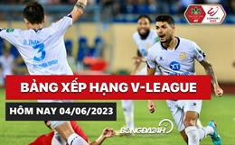 Bảng xếp hạng V-League 2023 hôm nay 4/6:Hải Phòng vs HAGL