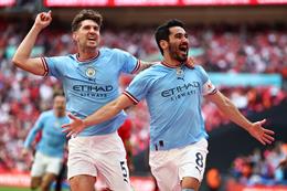 John Stones hả hê khi Man City đánh bại MU ở chung kết FA Cup