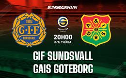Nhận định GIF Sundsvall vs GAIS Goteborg 20h00 ngày 6/6 (Hạng 2 Thụy Điển 2023)